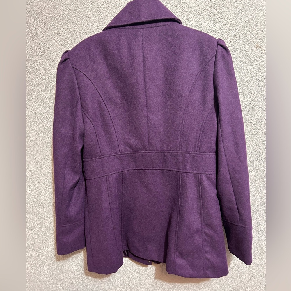 Ana purple Pea Coat size small - Picture 3 of 10